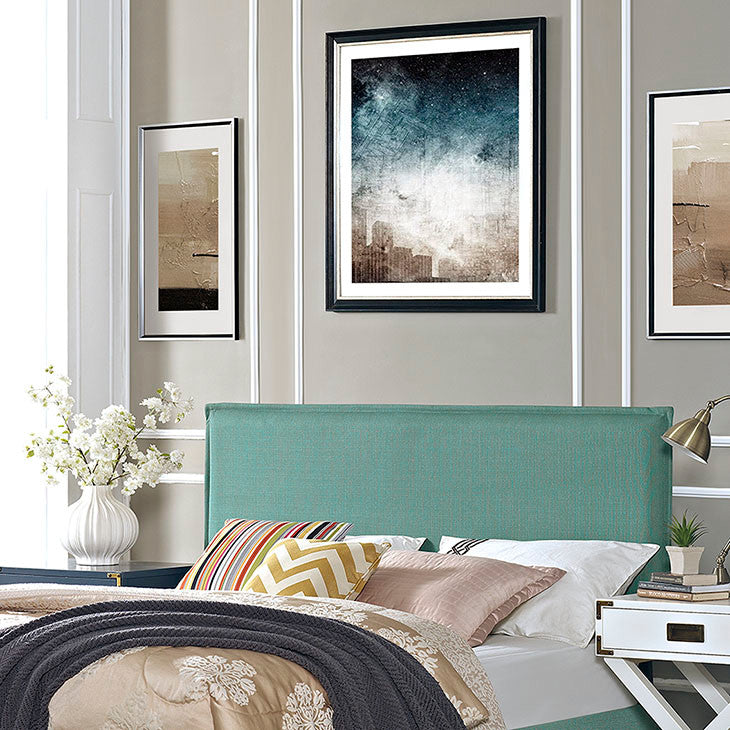 Camille Full Upholstered Fabric Headboard, Laguna