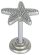 Starfish Drapery Holdback Medallion, Pewter