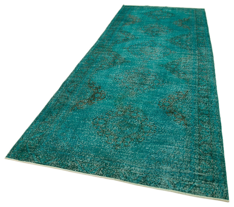 Rug N Carpet - Handmade Anatolian 4' 8" x 12' 10" Antique Runner Rug