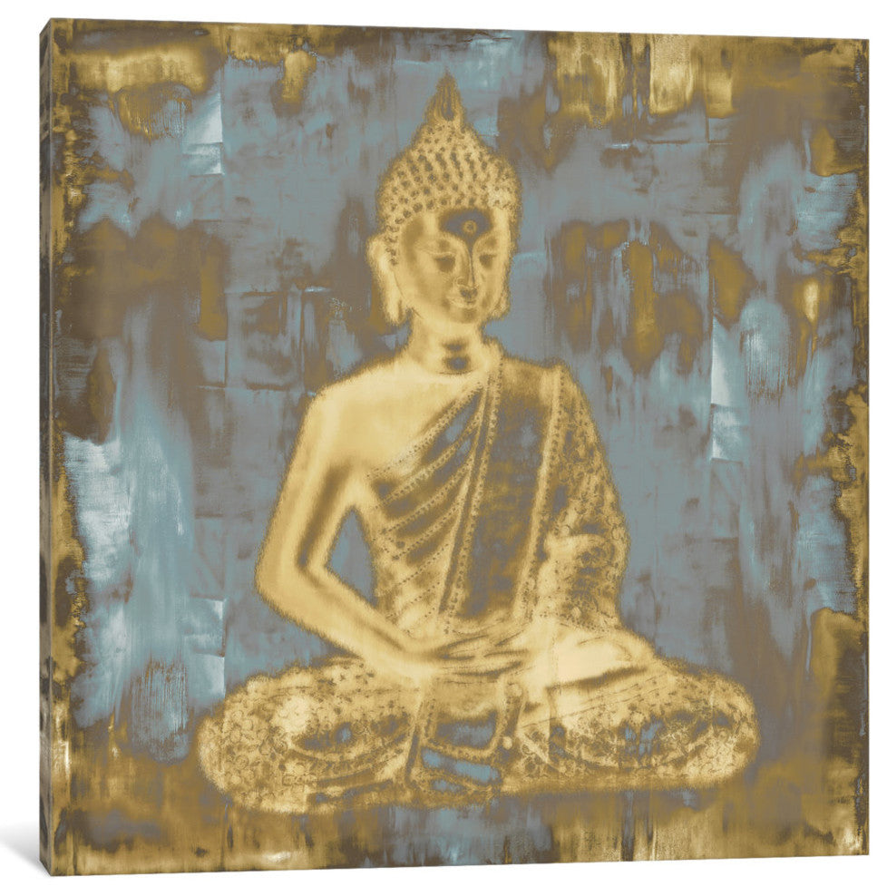 "Meditating Buddha" by Tom Bray, Canvas Print, 26x26"