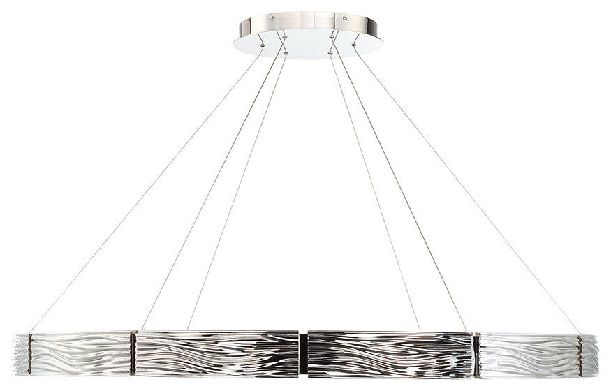Modern Forms Zelda 48" LED Chandelier in Polished Nickel