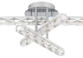 Quoizel PCCME1718 Comet 18"W LED Semi-flush Ceiling Fixture - Polished Chrome