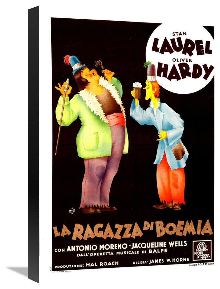 Laurel and Hardy, Italian, The Bohemian Girl, 16x22