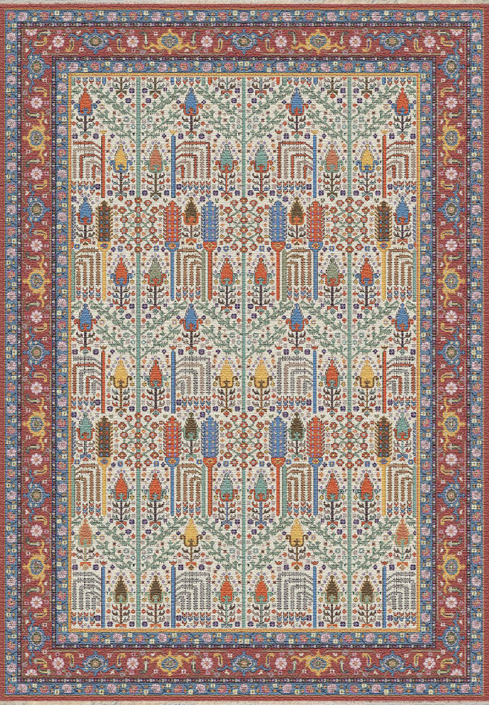 Dynamic Rugs Sirus Shrink Polyester Machine-Made Area Rug 6.7x9.6'
