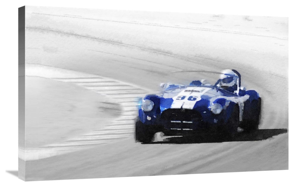 "Ford Shelby Cobra Laguna Seca Watercolor" Fine Art Print