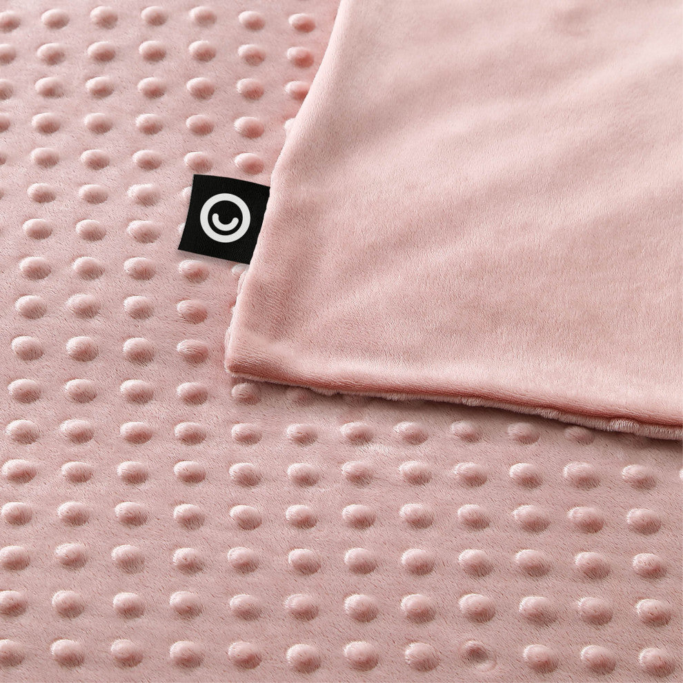 Cozy Tyme Kofi Weighted Blanket, Blush, 72"x80", 25LB
