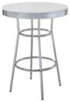 30" Round Bar Table, White