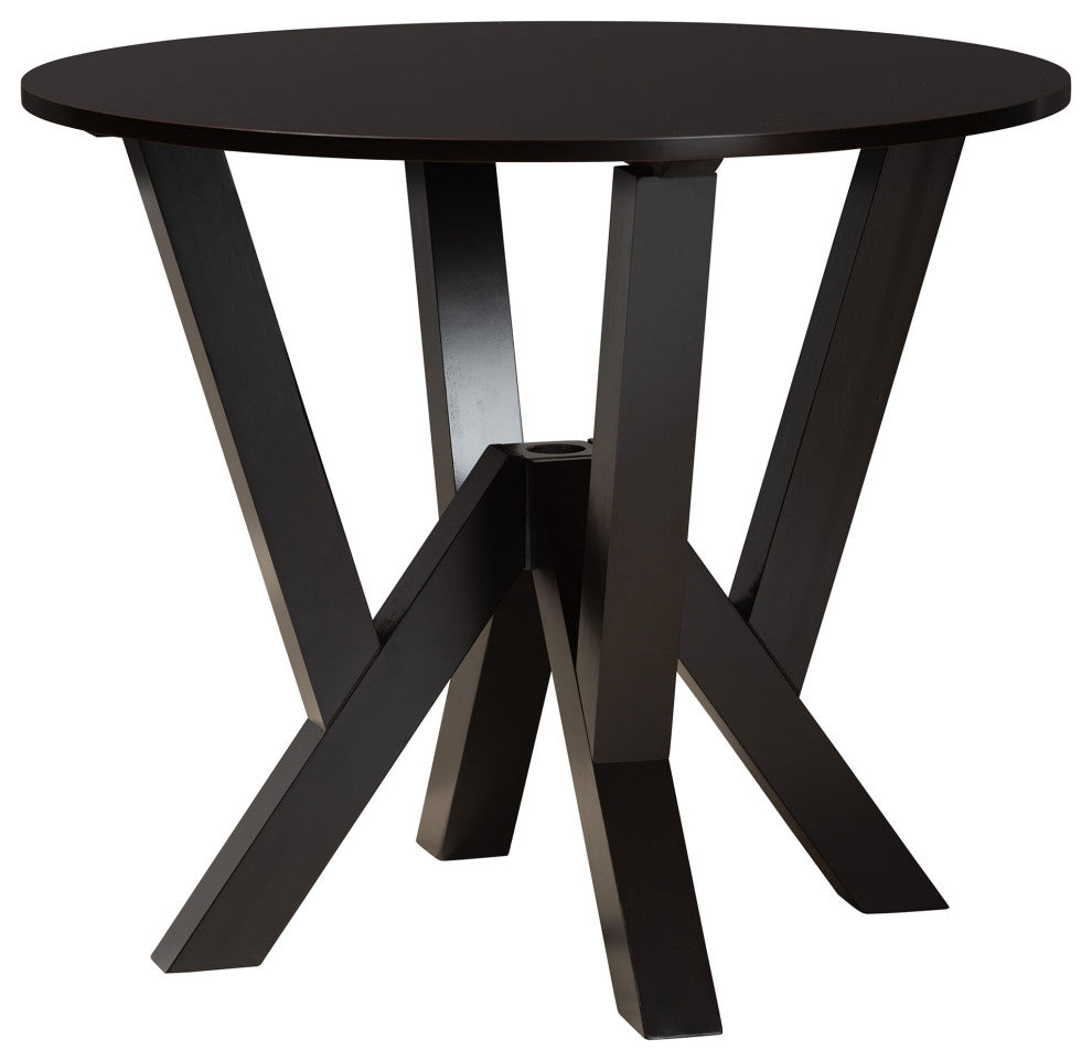 Nala 5-Piece Dining Set, Gray/Dark Brown