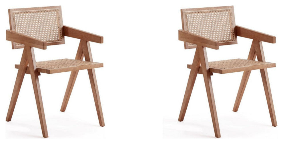 Manhattan Comfort Hamlet Dining Arm Chair, Set of 2