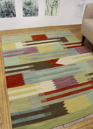 Winchester Kilim Seyyal Rust Rug, 5'0x6'3