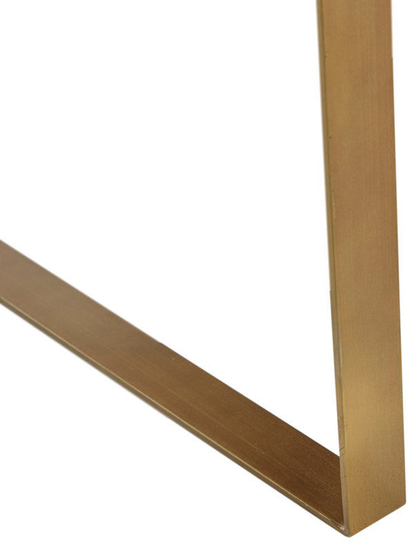 Martha Stewart Jayco Modern Metal Base Lounge Accent Chair, Ivory/Antique Gold