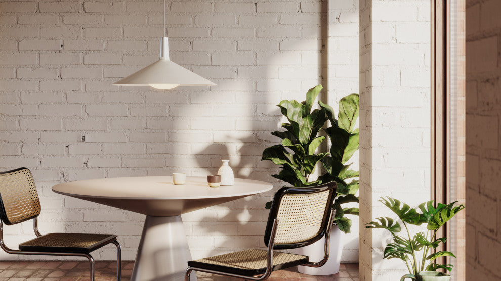 Bower Pendant Light 600Mm Diameter White With Oval II
