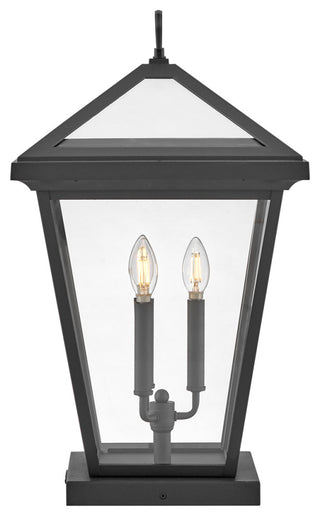 Hinkley Alford Place 25.75" Large Pier Mount Lantern, Museum Black