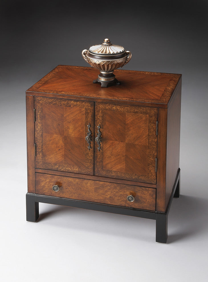 Butler Courtland Cherry and Burl Accent Cabinet