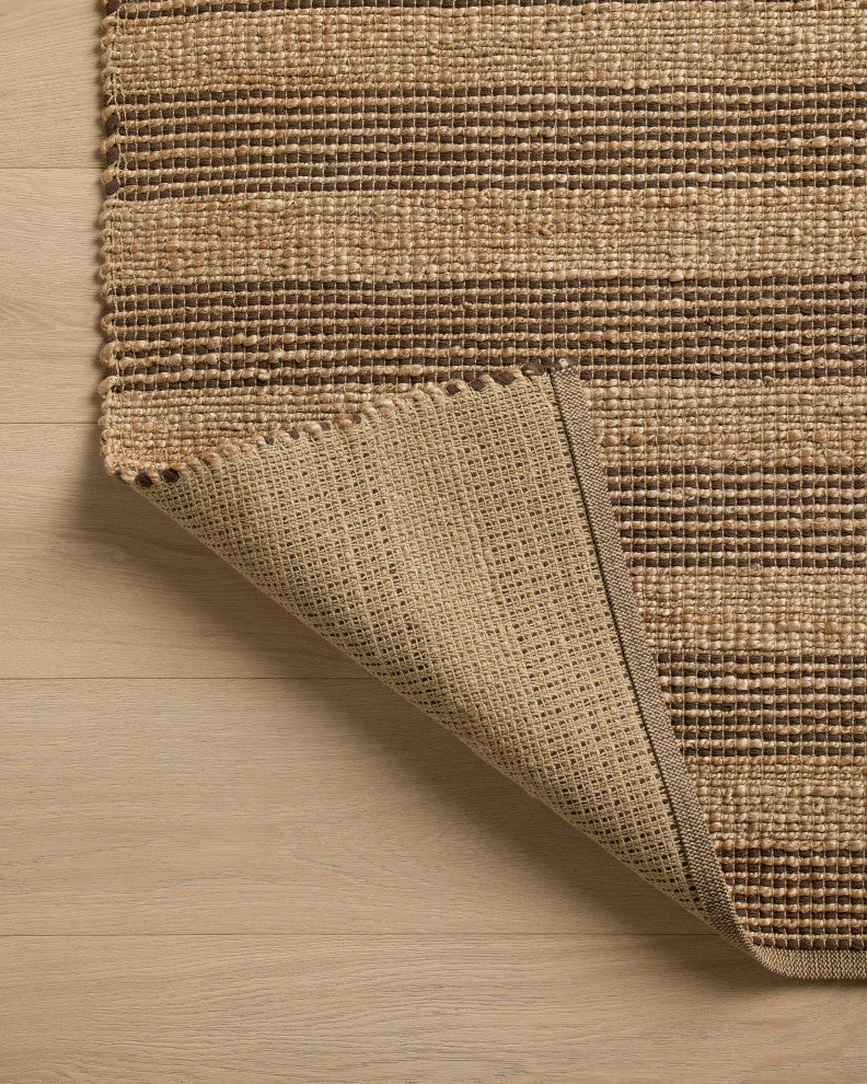 Chris Loves Julia x Loloi Judy Natural / Chocolate 2'-6" x 7'-6" Runner Rug