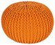 Surya Malmo Orange Pouf 14"H X 20"W X 20"D