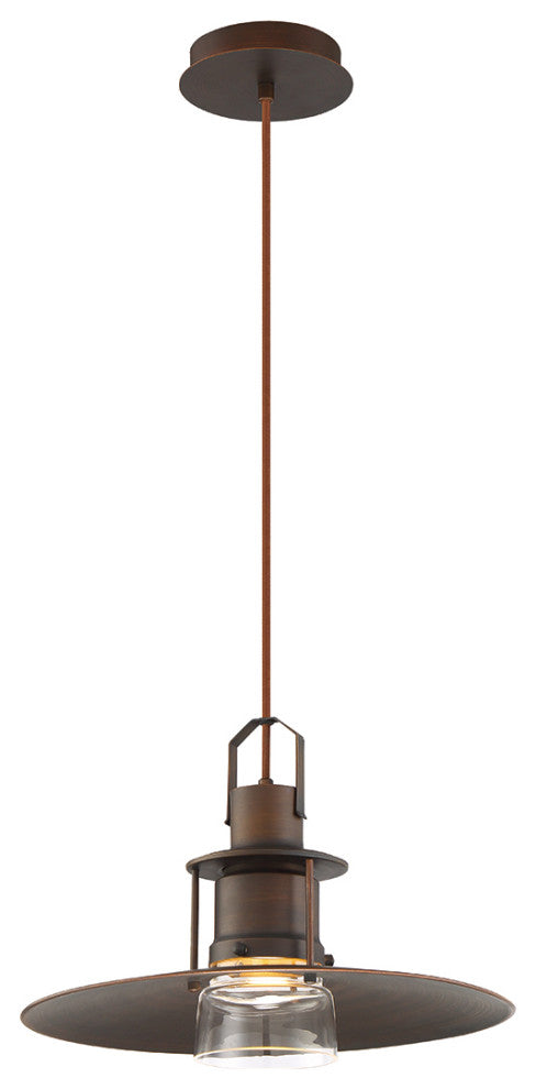 Eurofase 35957-027 LED Pendant, Lamport Collection, Bronze Finish