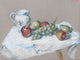 Thomas Strickland "Still Life With Fruit and Pitcher" Pastel Drawing