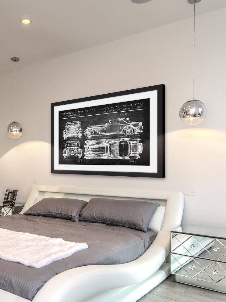"1924 Chrysler B70 Phaeton" Framed Painting Print, 45"x30"