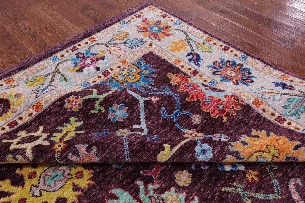 9' 1" X 11' 11" Turkish Oushak Handmade Rug - Q14852