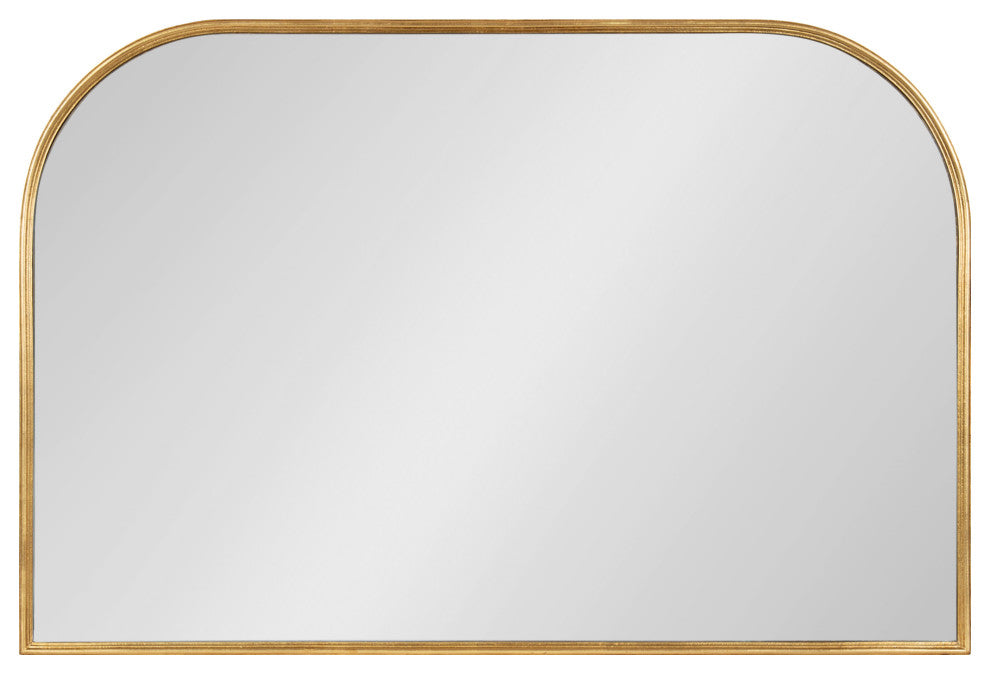 Caskill Framed Arch Wall Mirror, Gold 36x24