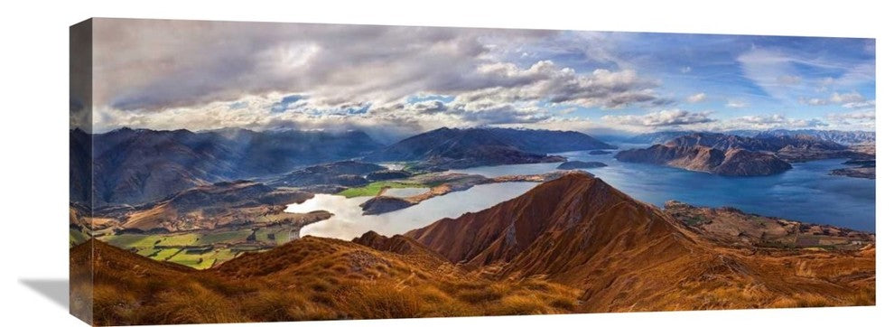 "RoyS Peak" Stretched Canvas Giclee by Yan Zhang, 30x12"