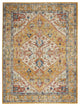 5' X 7' Yellow And Ivory Dhurrie Area Rug