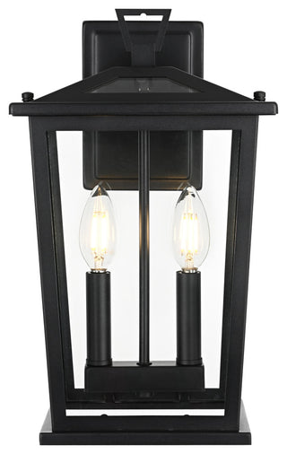 Home Living 8.5" Outdoor Wall Sconce, Black