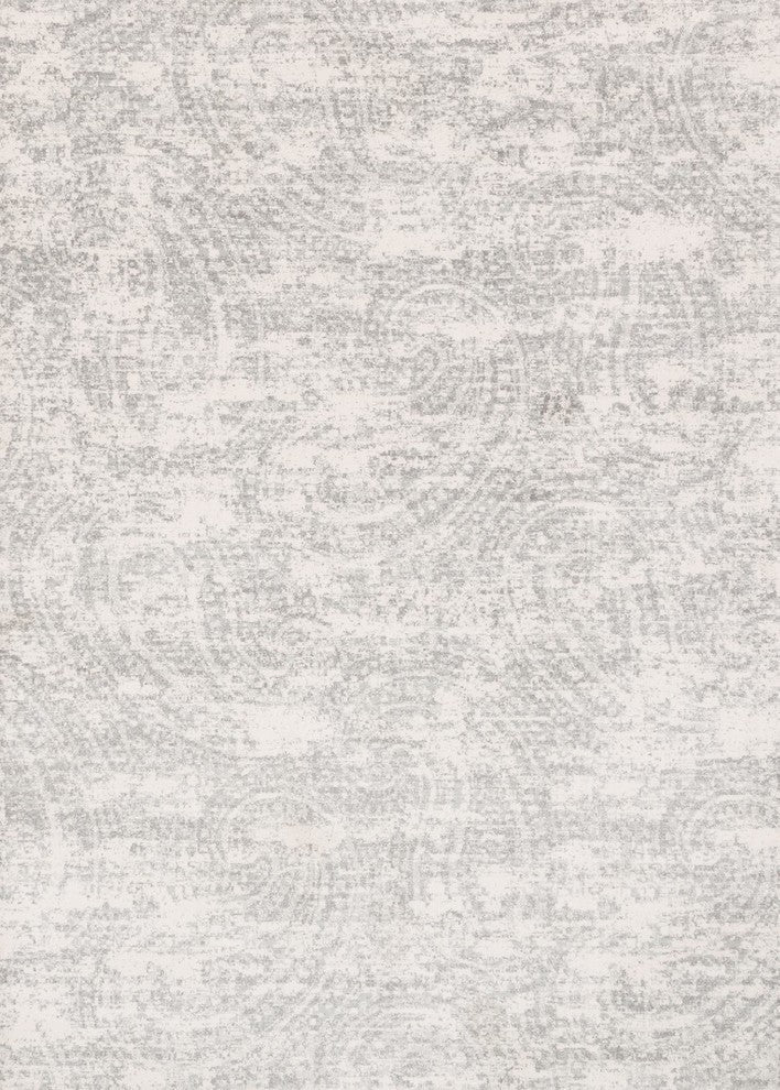 Gray Soft Microfiber Polyester Torrance Area Rug, 5'x7'6"