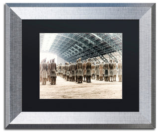 Philippe Hugonnard 'Terracotta VII' Art, Silver Frame, Black Matte, 14"x11"