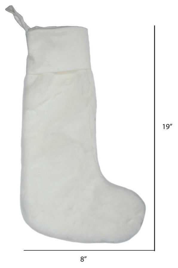 Vickerman Qtx17722 Decorative 8"X19" Snow Fox Collection Christmas Stocking