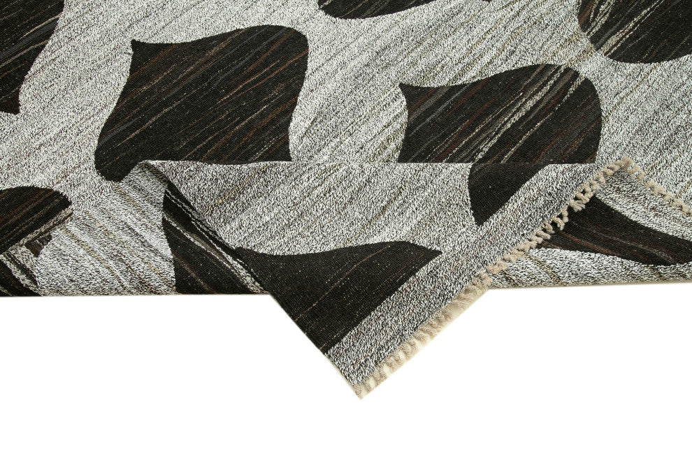 Rug N Carpet - Handmade Turkish 7' 11'' x 10' 4'' Modern Design Wool Kilim Rug