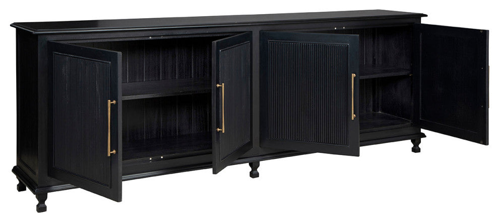 Margot 96" Wide Sideboard, Black
