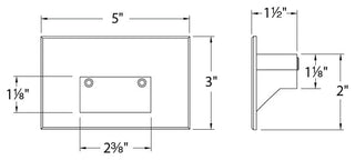 WAC Lighting LEDme Horrizontal Outdoor Step and Wall Light 120V, Bronze