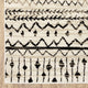 8??X 10??Ivory And Black Eclectic Patterns Indoor Area Rug