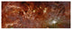 "HST-Spitzer Composite of Galactic Center" Digital Paper Print by NASA, 62"x26"