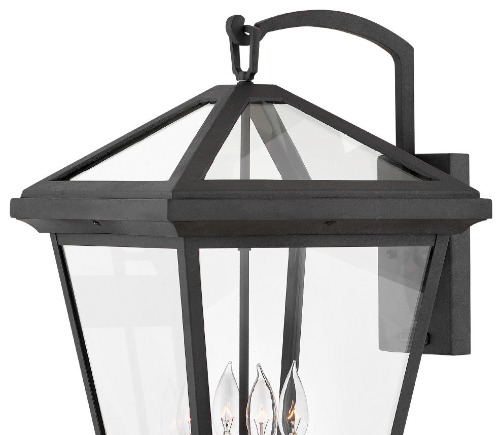 Hinkley Alford Place XL 24" Outdoor Wall Mount Lantern, Museum Black