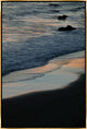 30x45 Sunkissed Shore Break III, Framed Artwork, Gold