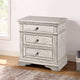 Highland Park Nightstand, Distressed Rustic Ivory