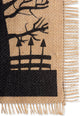 DII Haunted House Print Burlap Placemat, Set of 4