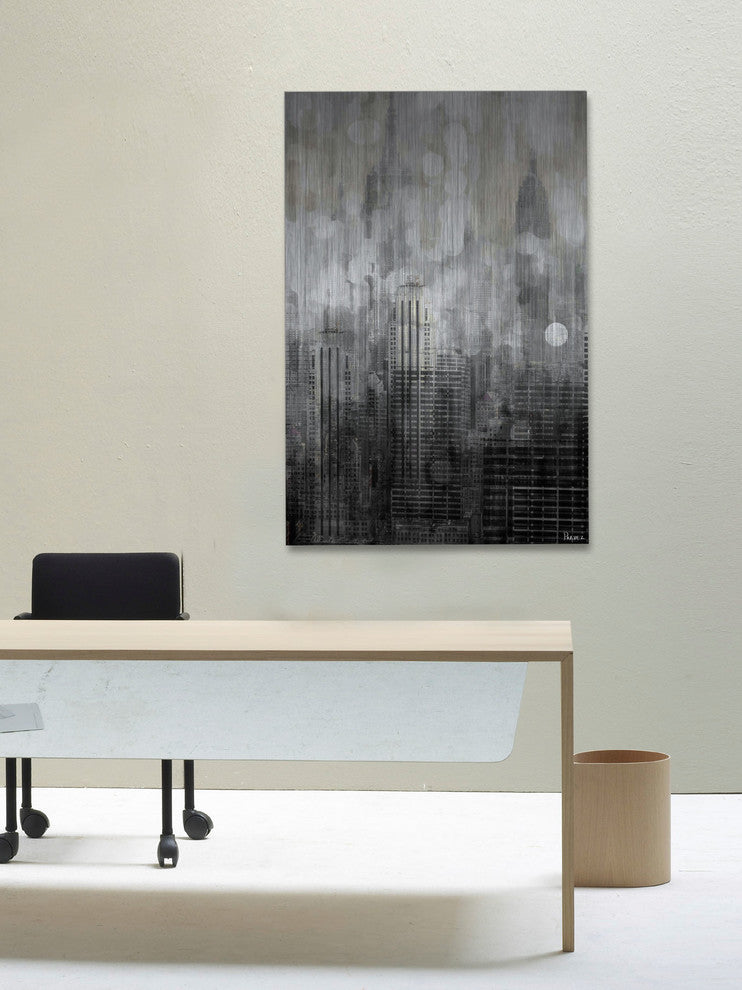 "Empire" UV Ink Print on Brushed  Aluminum, 24"x36"