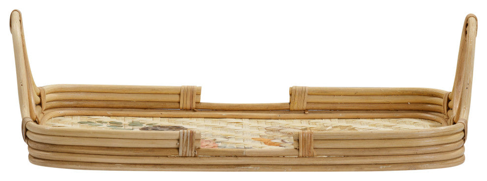 Corey Floral Bamboo Tray