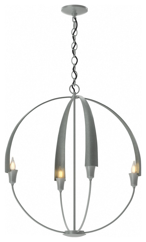 Cirque Large Chandelier, Vintage Platinum Finish