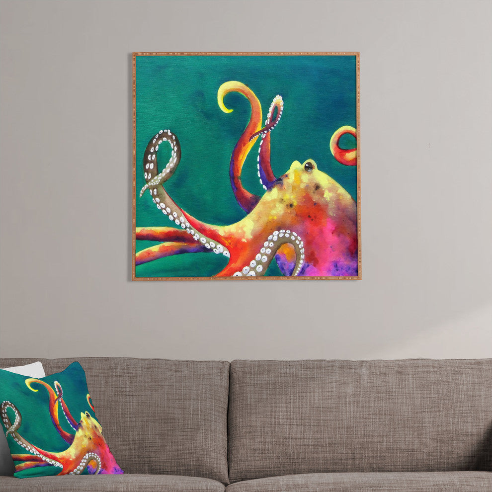 Deny Designs Clara Nilles Mardi Gras Octopus Framed Wall Art