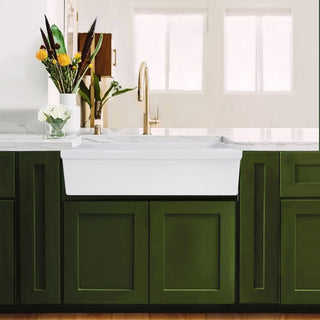Nantucket Sinks 36" Reversible Decorative Apron Farmhouse Fireclay Sink