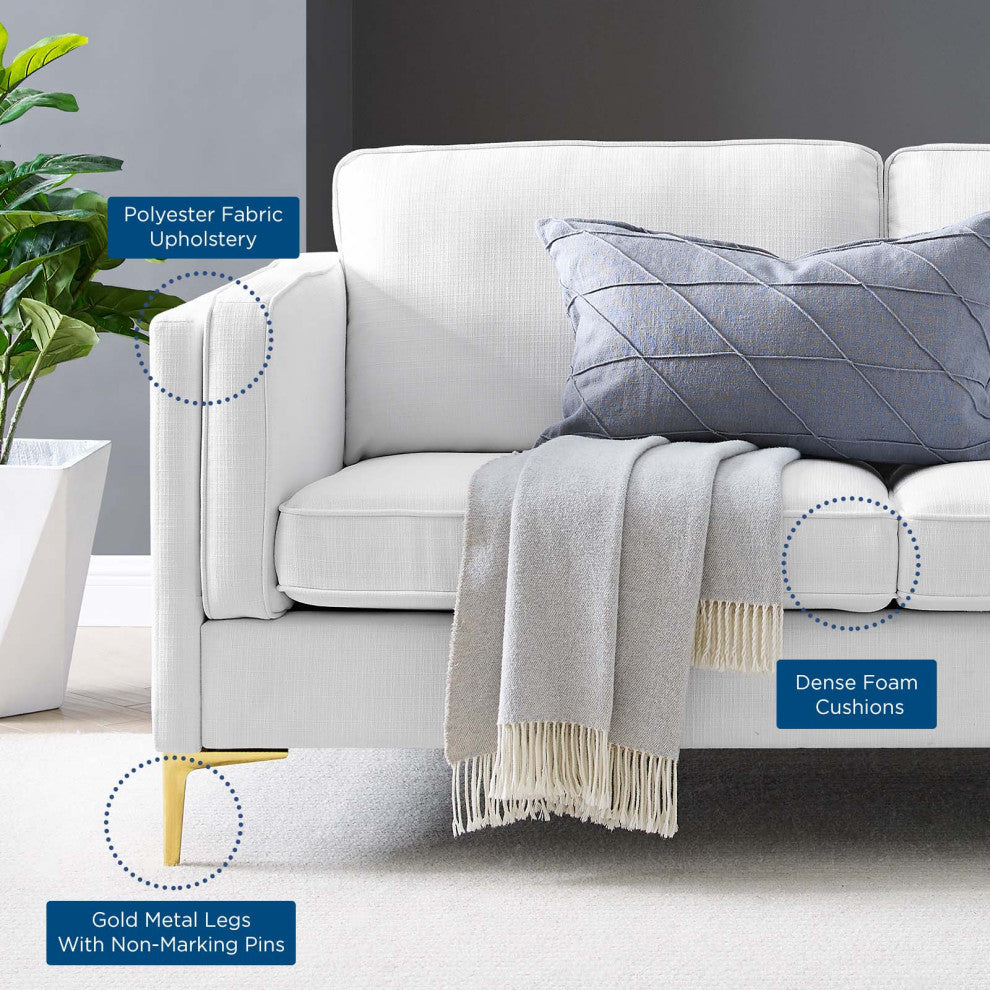Kaiya Fabric Sofa, White