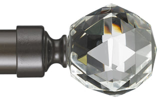 Gemstone Non-Telescoping Curtain Rod, Oil Rubbed Bronze, 96''