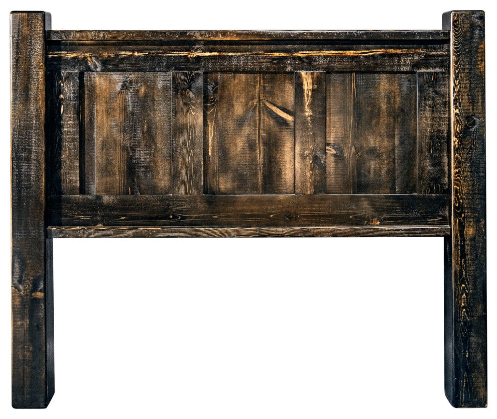 Big Sky Collection Rugged Sawn Panel Headboard, Twin, Jacobean Stain