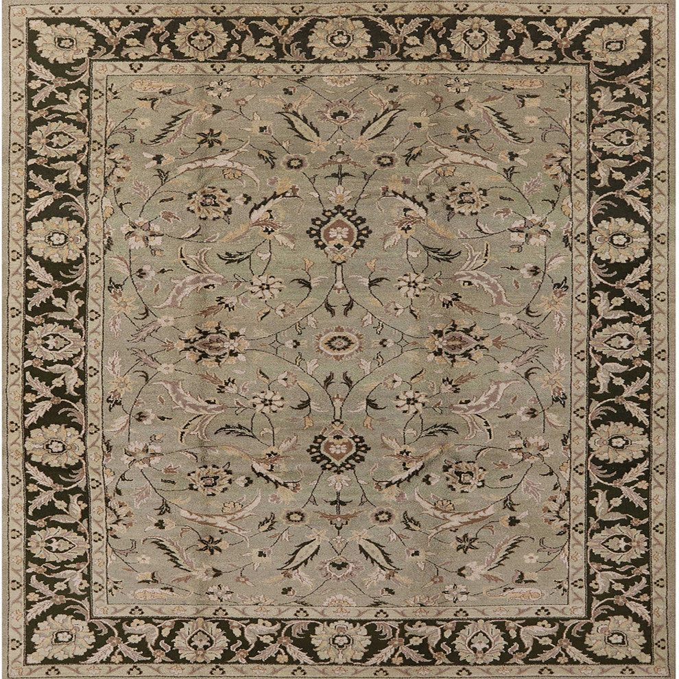Ahgly Company Indoor Square Mid-Century Modern Area Rugs, 5' Square