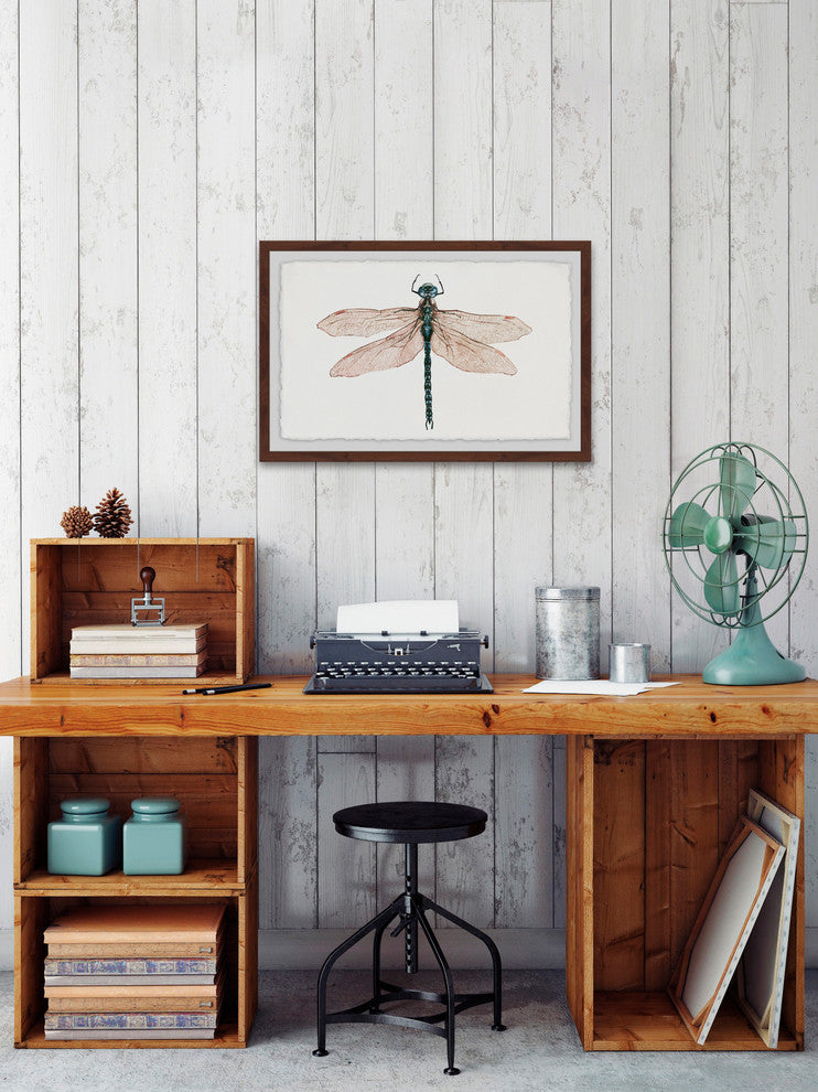 "Dual Wings" Framed Painting Print, 30"x20"